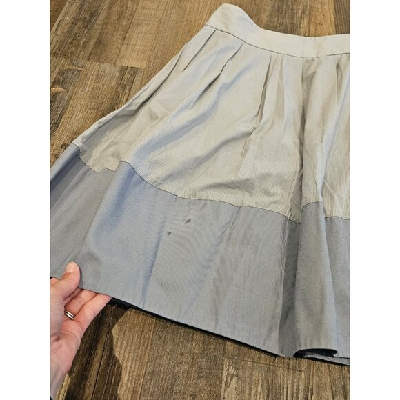 Elevenses Women Size 6 Lilac Purple Cotton Pleated Spring Summer Mini Skirt - Picture 2 of 6